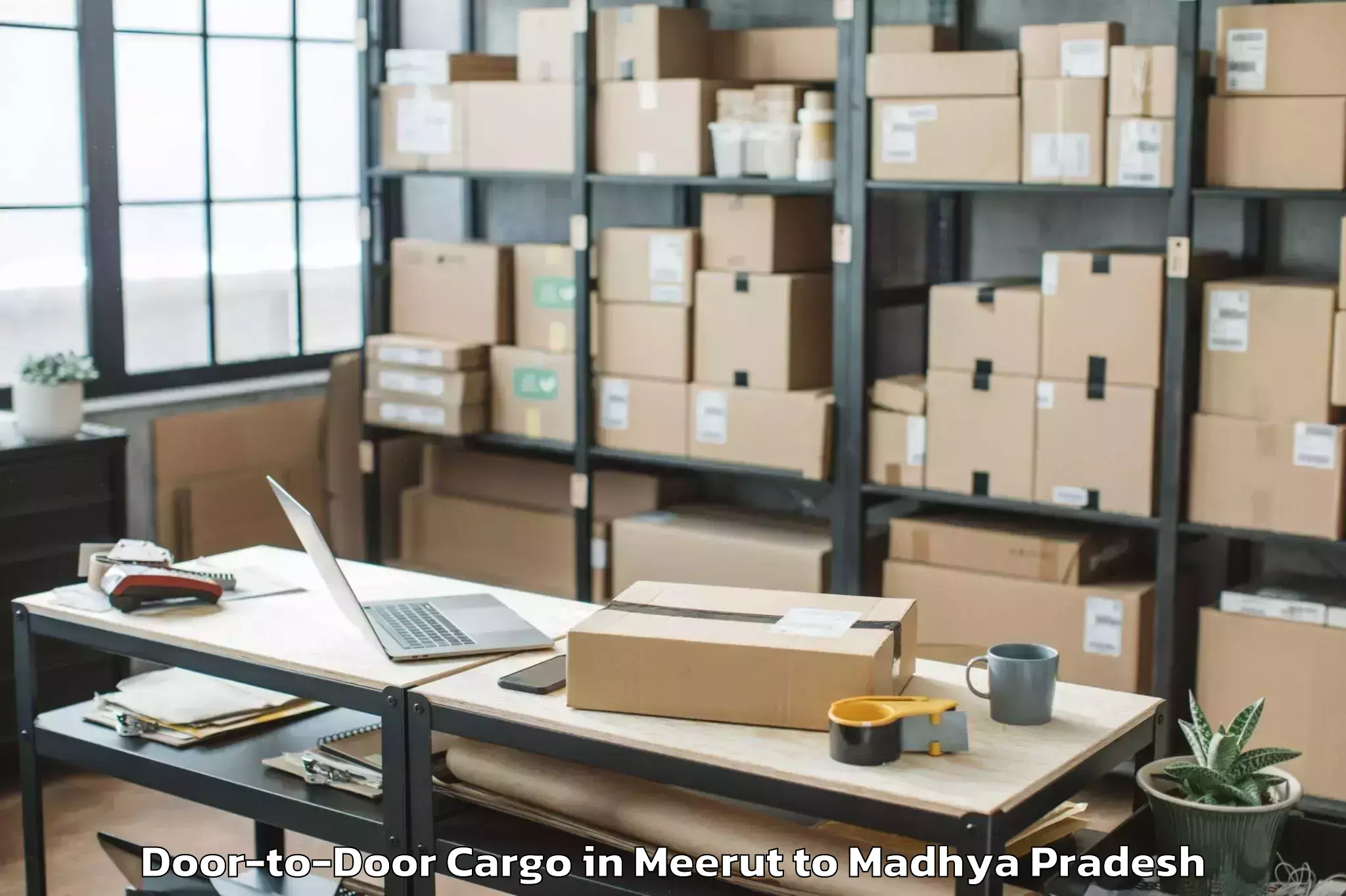 Top Meerut to Jaithari Door To Door Cargo Available